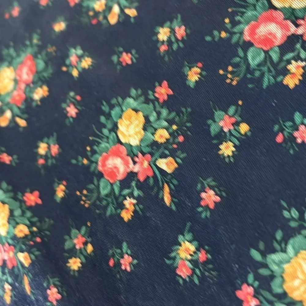 SET- Vintage Vanity Fair Gown | Robe. Housecoat 70’s Floral Women’s Sz-S Blue